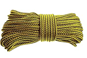 COSTWISE GROUP 8MM POLYPROPYLENE ROPE/CORD,YELLOW/BLACK, TWO TONE (30m)