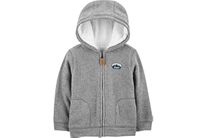Simple Joys by Carter's Chaqueta Tipo Sudadera con Capucha de Forro de Sherpa Niño