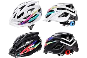 Meteor Casco Bici Ideale per Giovani e Adulti Donna e Uomo Caschi Perfetto per Downhill Enduro MTB Scooter Helmet per Tutte Le Forme di attività in Bicicletta Marven