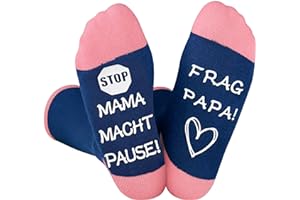 Jeasona Lustige Socken Damen 39-42 Rutschfest Baumwolle Geschenke für Frauen Socken Damen 39-42 Rutschfest Baumwolle Geschenke