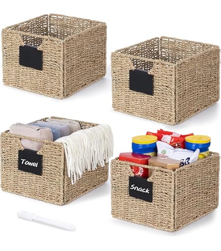 Knit Panier Rectangulaire En Résine Couleur Sable 19 L Taille