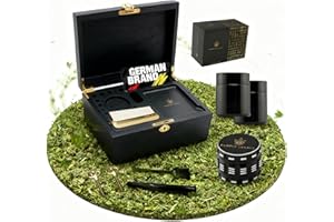 PURPLE LEGACY® Sphinx's Secret Sanctuary, scatola con serratura in legno, 2 bicchieri UV, grande tablet rimovibile, supporto per smartphone, molto spazio e accessori, versione normale