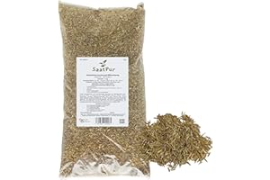 SaatPur® Kleintier-Wiese Nachsaat-Mischung 1kg für ca. 60-80 m² Nachsaat, Weidegras für Kleintiere, für ca. 30 bis 40 m² Weide für Kaninchen, Hühner, Hasen, Meerschweinchen, Qualität, ganzjährig