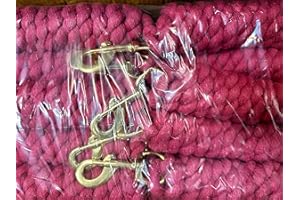 ABERWIEL SADDLERY Pack of 10 x Leadropes Black