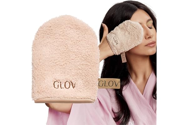 Glov Lingettes Nettoyantes Microfibre Glov Hydro pour Le Visage et Les Yeux Serviette Réutilisable Démaquillage Pratique et Doux