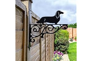 Steel Images Dachshund Long Haired Ornamental Hanging Bracket