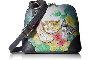 Anna by Anuschka Women's Hand Painted Leather Multi Compartment Organizer Original Artwork, One Size