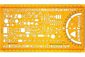 ‎STANDARDGRAPH Schablone Zeichenschablone Technisches Zeichnen - Elektro Symbole Elektrotechnik und Elektronik Elektriker Hausinstallation Schaltzeichen