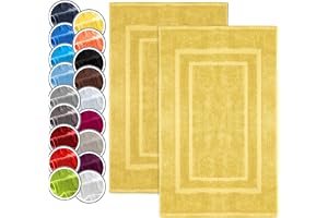 NatureMark Förpackning med 2 frottéhanddukar, badmattor, 50 x 80 cm, 100% bomull