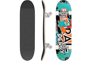 WeSkate Unisex-Kids fishtail Cruiser Skateboard with Illuminated Wheels and ABEC-11 Bearing, 101X25X14