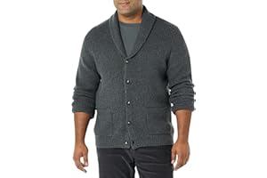 Amazon Essentials Cardigan Morbido a Maniche Lunghe con Collo Sciallato Uomo