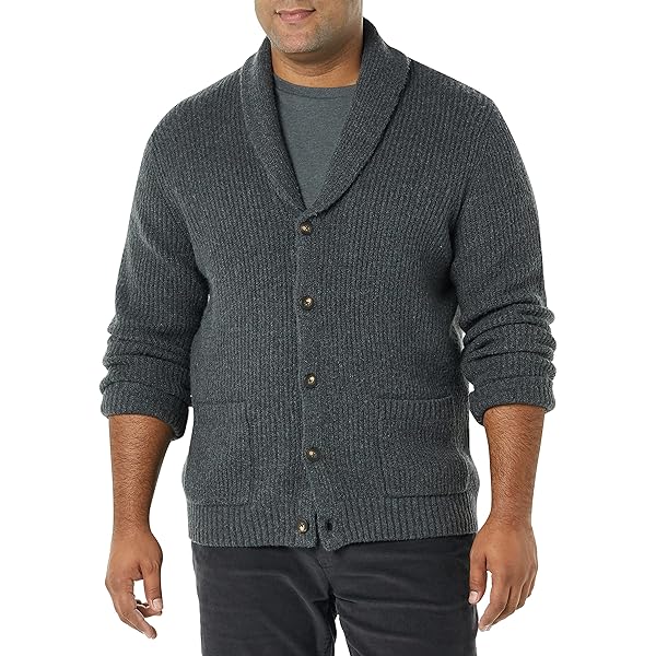 Louie James Diamond Cardigan Uomo Modello Argyle - Classico Vintage Con Bottoni - Doppio Petto Nero - Taglia L - 3