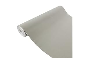DecoMeister Lámina Autoadhesiva de Terciopelo Vinilo Adhesivo Para Muebles Mesa Encimera Papel Para Bricolaje Película Para Forrar Decoración Para Hogar En Rollo 45 x 100 cm Por Metros Gris