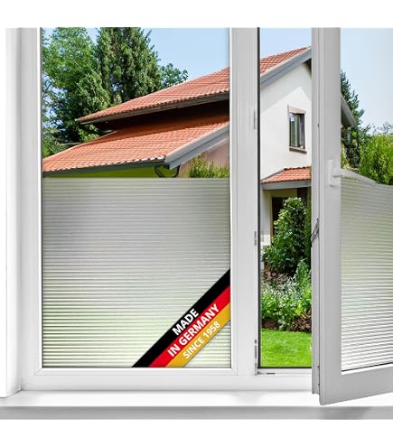 Film Adhésif Statique Pour Fenêtre D-C-Fix BORDER HIVER - 20cm X 1,5m, Motif Bouleau
