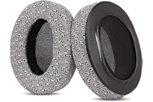 ‎HTINDUSTRY HTINDUSTRY trwałe poduszki earpads wymiana kompatybilny z Sony MDR 7506 MDR V6 Corsair HS50 HS60 HS70 Pro poduszki słuchawek gamingowych z oddychającą tkaniną i wysokiej jakości pianką
