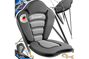 KESSER® Sedile per Kayak per Tavola SUP Stand Up Paddle Sedile per Tavola da Surf Tavole per Paddle SUP Paddling Sedile Imbottito 32x38cm, Schienale 51x45cm Montaggio Facile e Veloce