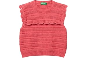 United Colors of Benetton Maglioncino a Gilet Bambine e Ragazze