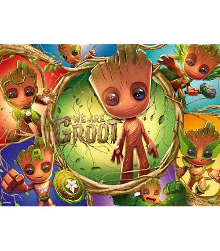 Clementoni Puzzle Supercolor 104 Pezzi Per Bambini 6+ Anni Con Groot Marvel, Idea Regalo, Made In Italy, 37,9x26,9 Cm - 3