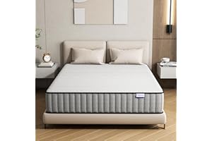Matoresu 25CM Double Mattresses with Innerspring Hybrid Memory Foam, Double Size Mattress for Ultimate Support & Pressure Relief, Medium Firm Mattress in a Box (190x135x25CM)