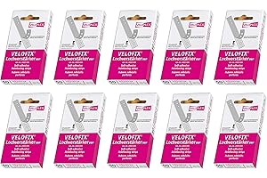 'Veloflex 2003000 "velofix trous Amplificateur (dbp) 105 x 15 mm, autocollant, contenu du 50