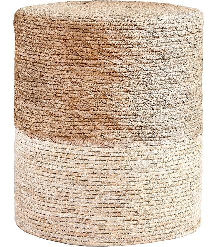 Ashley Furniture Pouf 'Sweed Valley' – 50,8 X 50,8 X 40,6 Cm, Geflochten Aus Jute/Baumwolle