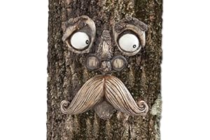 Bits and Pieces - Adorno para decorar árboles con aspecto de cara de anciano de fantasía