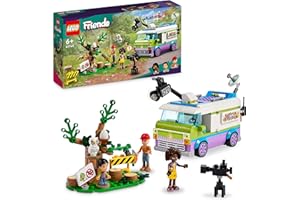 LEGO Friends Furgone della Troupe Televisiva, Camion Giocattolo per Fingere di Filmare e Riportare le Notizie di Salvataggio Animali, Regalo per Bambine e Bambini dai 6 anni 41749