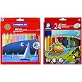 Staedtler Luna Classic 24 Color Water Color Pencil Set Luna 24-Shade Coloured Pencil Set