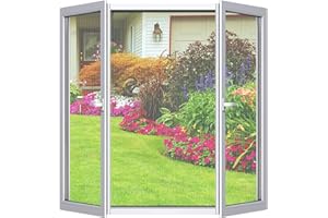 CINKEE Zanzariera per Finestra,Tagliata,Non è necessario forare,Rete Anti-Insetti con Robuste Cinghie in Velcro per una Facile Installazione（Bianco 4 pezzo, 180x150 cm)