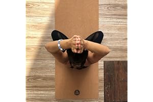 ‎SECOROCO Yogamatte Pro aus Kork, Testsieger Preis/Leistung, extra groß 200x66 cm, getestet mit sehr gut, Tragegurt und Yogatasche inkl.