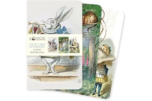 Alice in Wonderland Mini Notebook Collection: Unser beliebten Mini-Notizbücher im 3er-Pack mit flexiblen, künstlerisch gestalteten Einbänden mit jeweils unterschiedlichen Motiven des Künstlers