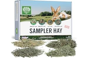 SMALL PET SELECT Sampler Box, This Sampler contains: 2nd cutting Perfect Blend Timothy, 3rd cutting Super Soft Timothy, Oat Hay, and Orchard Hay!
