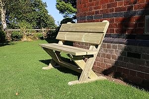 CHURNET VALLEY Wooden Garden Bench, Bench, Wooden Garden Furniture,