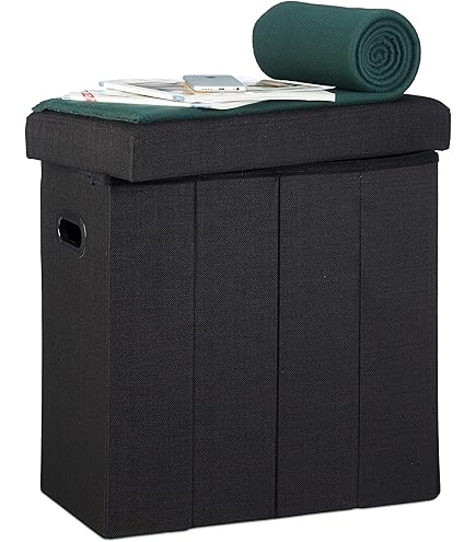 COSTWAY Kruk met opbergruimte, zitkubus belastbaar tot 300 kg, gestoffeerde kruk met deksel, gevoerde zitkist, voetenbank, opbergbox, 40 x 40 x 40 cm (wit