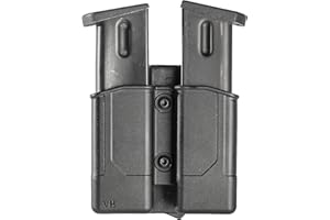 VEGA HOLSTER Porta Caricatore Doppio con Passante Rotativo (Nero)