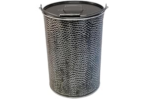 Haushalt-Krausse.de Ascheeimer 14oder25l,alteisen oder kupferfarben gehämmert