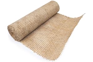 Rouleau de cannage- Rotin pour cannage-Sangle en rotin naturel de 45 cm de large pour projets de cannes | 45 cm de large x 60 cm de long| Tige pré-tissée en maille ouverte