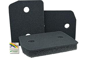 JUMA FILTERTECHNIK JUMA-Filter für Miele Schwammfilter 9164761 Fein/Grob 207 x 157 x 30mm Wärmepumpentrockner Filter Trockner Kondenstrockner Filterschaum Schaumstoff Sockelfilter Sponge (3er-Set)