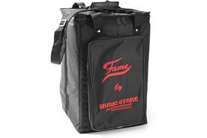 Fame Cajon Bag Travel, Rucksack Percussion Tasche, Nylon, Gepolstert, 31x32x50 cm, Komfortabler Transport, Wasserabweisend, Extra starker Reißverschluss