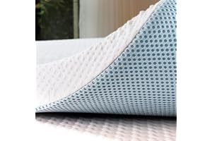 subrtex 7,5 cm colchón Topper 160×200, colchón de Espuma viscoelástica Transpirable con Funda de bambú extraíble y Lavable (7,5 cm, 160×200)