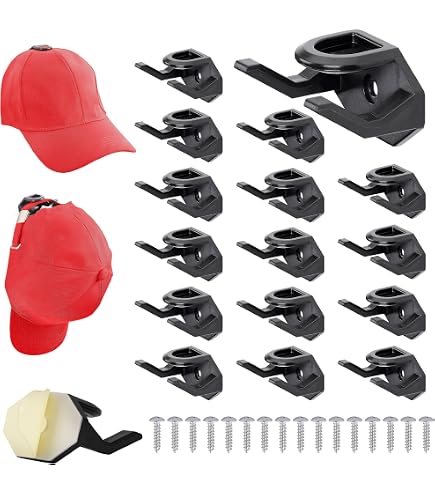 Porte-casquettes Mural Avec Crochets - 2 Pièces - Organisateur Pour Chapeaux, Foulards, Serviettes - Gain De Place