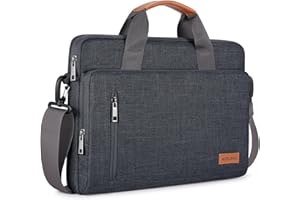 ‎KIZUNA KIZUNA Laptop Tasche 14 Zoll Laptoptasche 14" Notebook für MacBook Air 15 M4 2025/Lenovo IdeaPad Flex 5/IdeaPad 3i Gen 6/Yoga Slim 7 Pro X/14.4" Studio 2/15" Surface Laptop 7 Hülle, Dunkelgrau