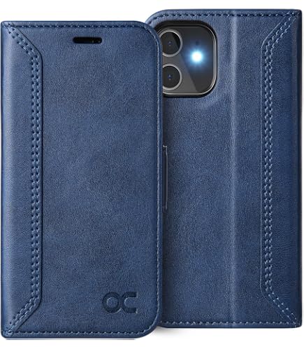Custodia Portafoglio Con Magnete E Supporto Per IPhone 12 Mini - Pelle PU E TPU, Cover A Libro Con Slot Carte, Colore Blu