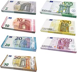 Scratch Cash Mini Bundle Euro Soldi per giocare (Dimensione Reale) 175 banconate