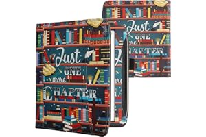 kwmobile Etui kompatybilne z Pocketbook Era/Era Color - pokrowiec ze skóry PU z zamknięciem magnetycznym, pasek, przednia kieszeń - motto biblioteczne wielokolorowe