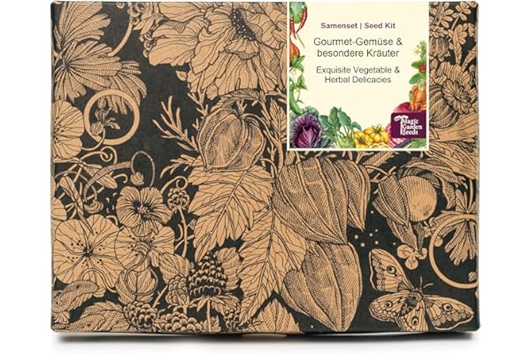 Légumes gourmands & fines herbes spéciales - kit cadeau de graines avec 13 variétés de plantes rares