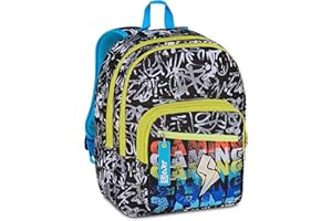 SJ GANG STYLE JAM GANG Zaino Doppio Scomparto Zaino Bambini e ragazzi
