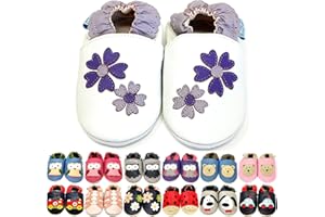 MiniFeet Soft Leather Baby Shoes - BUY 4 PAIRS & GET 1 OF THEM FOR FREE ! - Toddler Shoes - Baby Girl Shoes - Baby Boy Shoes - 0-6 Months to 4-5 Years