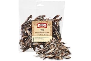 DIBO Fisch 200g-Beutel | Sprotte | Baltic Hering, getrocknet, Snack oder Leckerli für Hunde, Barf Topping, Hundefutter | wertvolle Omega-3- und Omega-6-Fettsäuren | als Snack für Katzen geeignet