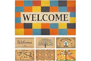 ‎LUA VIKA LUA VIKA Fußmatte Kokos - Modern Welcome - 40x70 cm - Fussmatte Aussen und Innen - Fussmatten Haustür - Türmatte Außen - Fußmatten - Kokosmatte Fußmatte